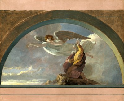 約束の地を見るモーセ、約。 1860～1865年。 作： Robert Walter Weir