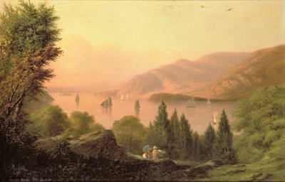 ハドソン沿いのピクニック、1881 作： Robert Walter Weir