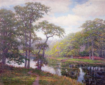 ロードアイランド州ピーシェデール（油彩・キャンバス） 作： Robert Ward van Boskerck