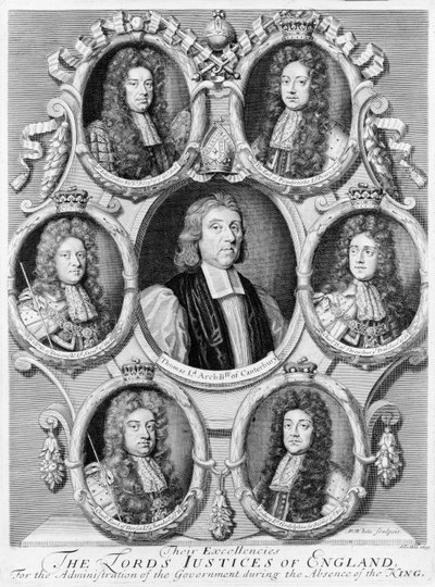 イングランドの正義、1695 作： Robert White