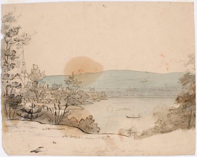 モラ教会と川 作： Robert Wilhelm Ekman