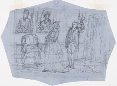 ラムジー夫人詩「ストール少尉の物語における旅人の幻影」の挿絵。 作： Robert Wilhelm Ekman