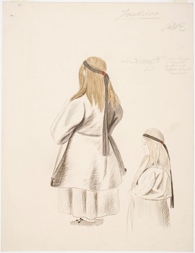 ジョウトセノの農民婦人と少女 作： Robert Wilhelm Ekman