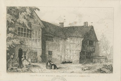 ディムスデールオールドホール：エッチング、ND [？c 1870] 作： Robert William Buss