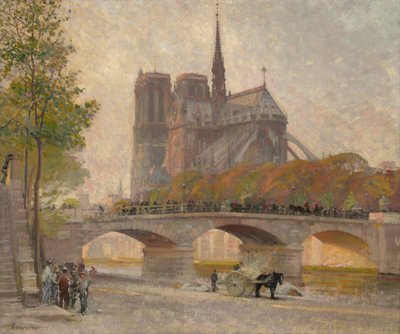 ノートルダム・ド・パリ 1890年頃 油彩・カンヴァス 作： Robert William Vonnoh