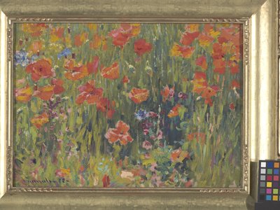 ポピー（キャンバスに油彩） 作： Robert William Vonnoh
