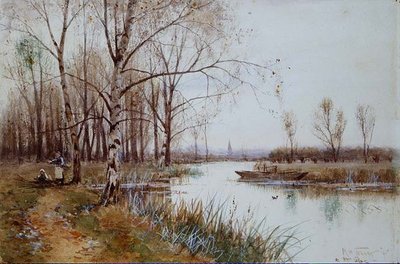 コルン川にて 作： Robert Winchester Fraser