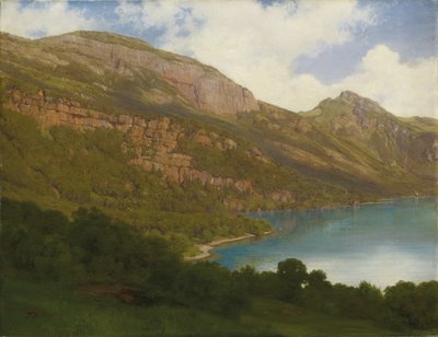 1857年、ルツェルン湖を見下ろすリギからの眺め 作： Robert Zund