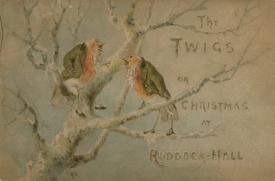 ラドックホールでの小枝やクリスマスのイラスト 作： Robert after Dudley