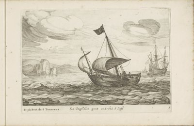 ドッグブーツのドッガー Een Dogh-boot groot about 8 Last / Dogh-Boot de 8 Tonneaux (オブジェクトのタイトル) 多様な船は、主に地域の内水域で使用されるさまざまなオランダ船のアイコン / さまざまなオランダ船のアイコン 作： Robert de Baudous (possibly)