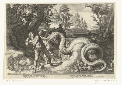 ドラゴンにむさぼり食われたカドモスの仲間たち Ovid