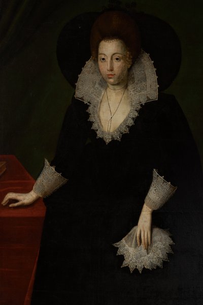 フランシス・ウォルシンガム、フィリップ・シドニー卿の妻、1570～1632年頃（キャンバスに油彩） 作： Robert the Elder (attr. to) Peake