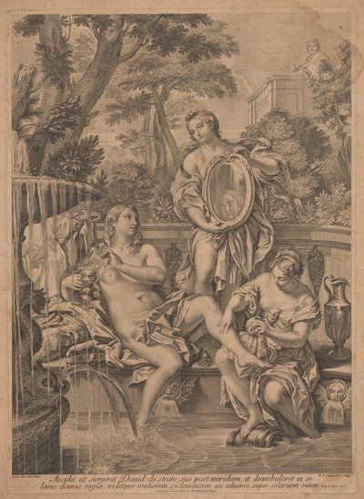 ダビデとバテシバ 作： Robert van Audenaerd, after Carlo Maratta