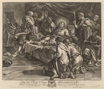 処女の死 作： Robert van Audenaerd after Carlo Maratta