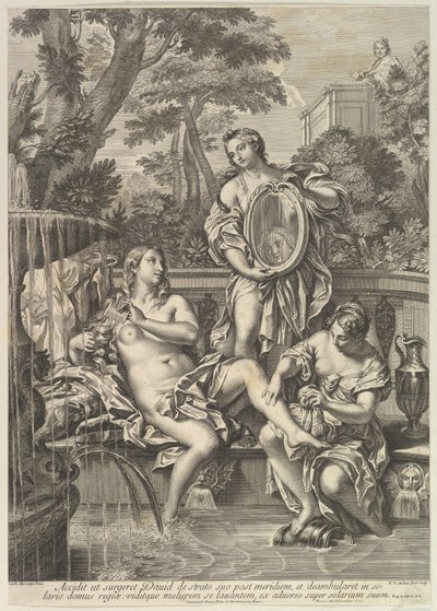 デビッドとバテシバ、1680-1743。 作： Robert van Audenaerde
