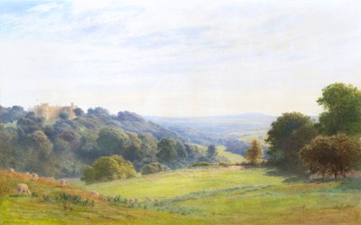 チャーク城、クルウィド州（水彩画） 作： Roberto Angelo Kittermaster Marshall