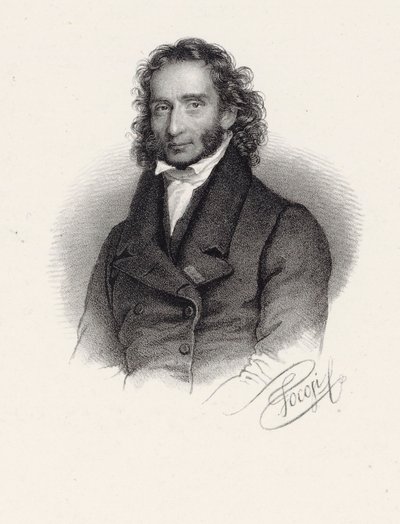 ニッコロ・パガニーニの肖像 1782-1840, 1830. 作： Roberto Focosi