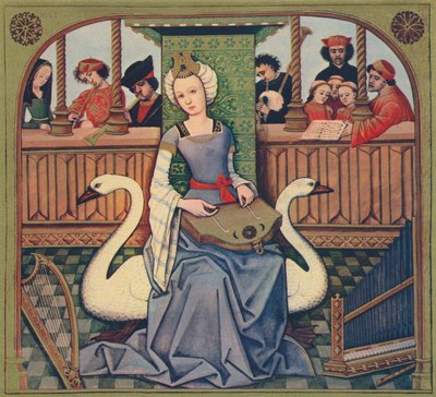 音楽の寓意、c1496-1498、1939 作： Robinet Testard