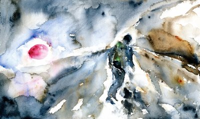 抽象的な光の中の姿 作： RodMacIver