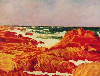 シースケープ、ブルターニュ 作： Roderic O Conor