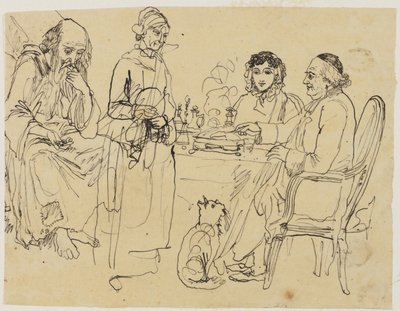 貧しい人々への施し 作： Rodolphe Bresdin
