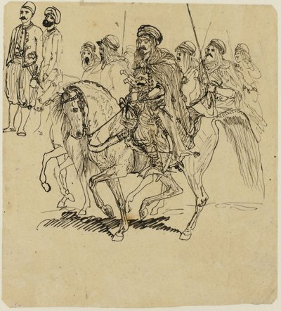 アラブの騎馬民族 作： Rodolphe Bresdin