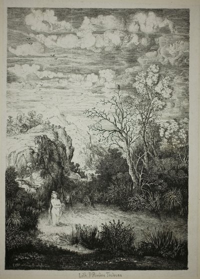 入浴女と時間 作： Rodolphe Bresdin