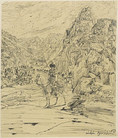 山での戦い 作： Rodolphe Bresdin