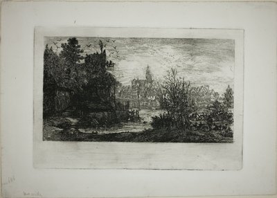 石橋のある街 作： Rodolphe Bresdin
