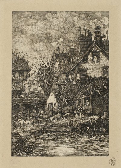 RevueFantaisisteから村に入る 作： Rodolphe Bresdin