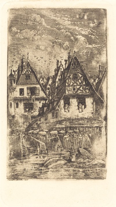 村の入り口 作： Rodolphe Bresdin