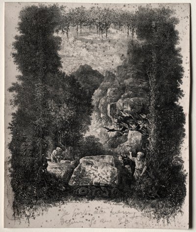 Thierry-Faletansによる寓話とおとぎ話のための最初の口絵 作： Rodolphe Bresdin