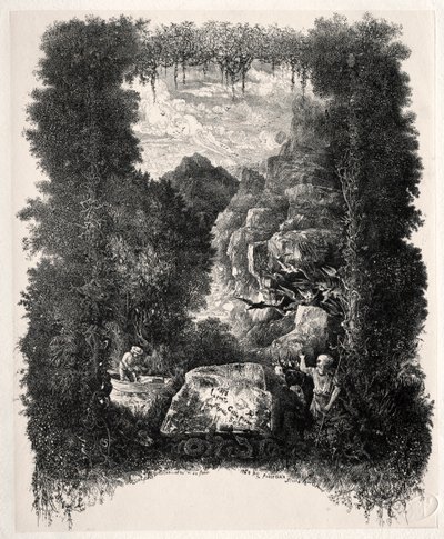 Thierry-FaletansによるFables and Fairy-Talesの最初の口絵 作： Rodolphe Bresdin