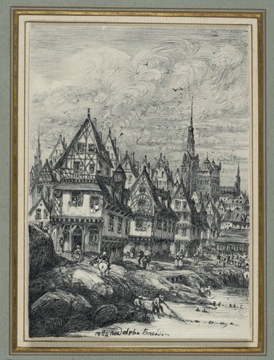 漁港 作： Rodolphe Bresdin