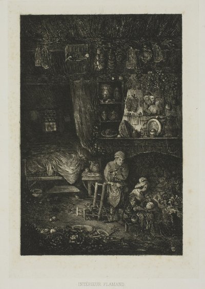 Revue Fantaisisteのフランダースのインテリア 作： Rodolphe Bresdin