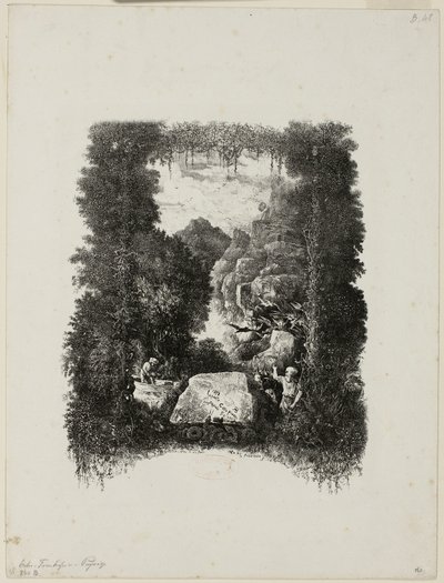 Hippolyte de Thierry-Faletansによる寓話と物語のための口絵 作： Rodolphe Bresdin