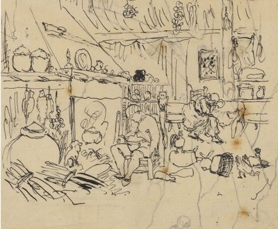 自宅での惨めさ 作： Rodolphe Bresdin