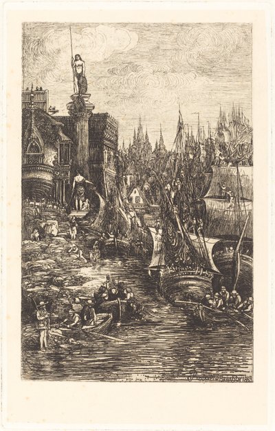 私の夢 作： Rodolphe Bresdin