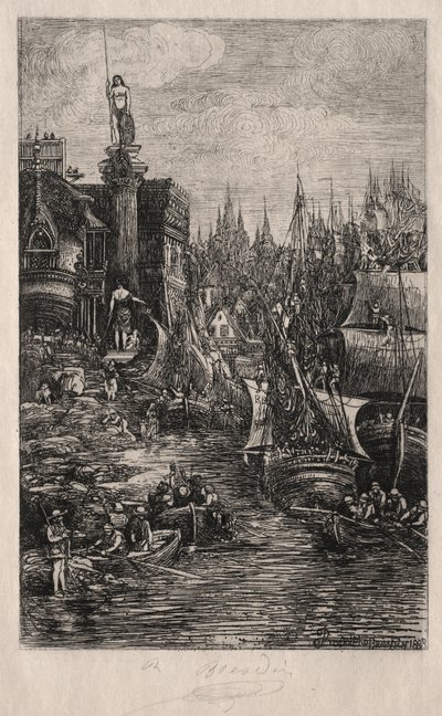 私の夢 作： Rodolphe Bresdin