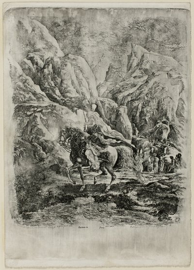 山の中のオリエンタル ライダー 作： Rodolphe Bresdin