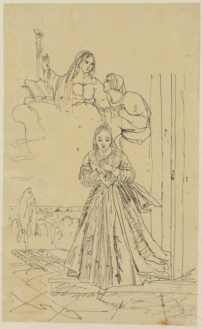 祈りの中の避難所 作： Rodolphe Bresdin