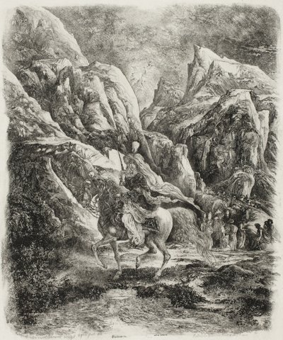 山のライダー 作： Rodolphe Bresdin