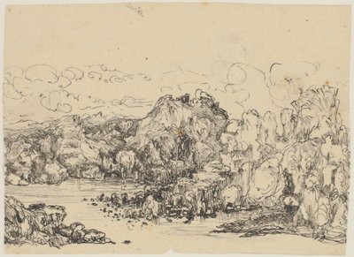 海辺の岩 作： Rodolphe Bresdin