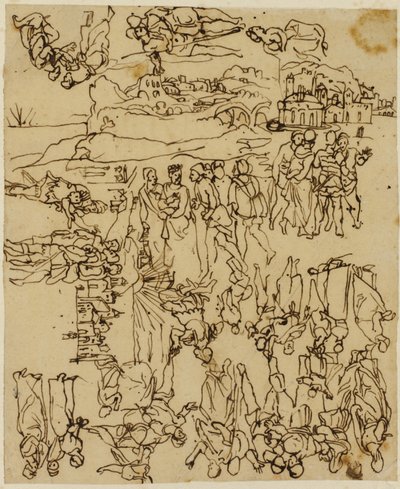 スケッチシートキリストの生涯 作： Rodolphe Bresdin