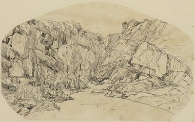 峡谷の蒸気 作： Rodolphe Bresdin