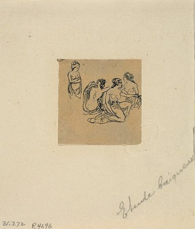 海水浴客の研究 作： Rodolphe Bresdin