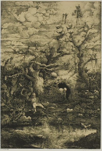 死の喜劇 (La comédie de la mort) 作： Rodolphe Bresdin