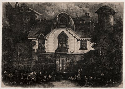 魅惑の家、1871年。 作： Rodolphe Bresdin