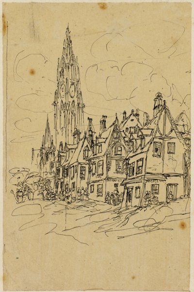 フランドルの鐘楼 作： Rodolphe Bresdin