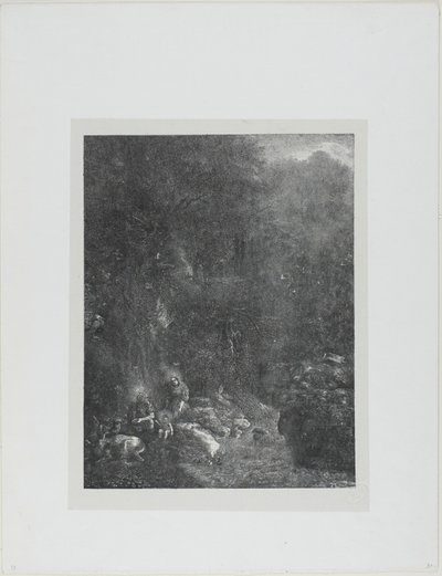 鹿のいる聖家族 作： Rodolphe Bresdin